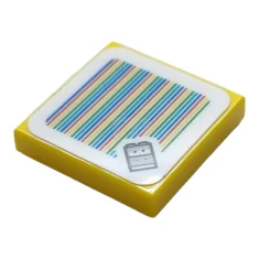 LEGO Tile 2 x 2 with Super Mario Scanner Code