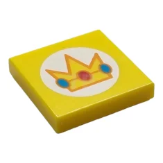 LEGO Tile 2 x 2 with Crown Pattern