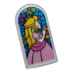 LEGO Glass 4 x 7 Rounded with Stained Glass with Princess…