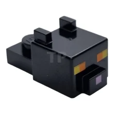 LEGO Minecraft Head, Blocky with Ears and Nose (Black Cat)