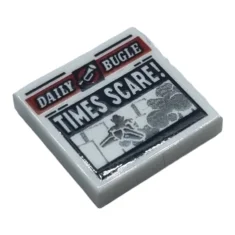 LEGO ¡Baldosa 2 x 2 con Ranura con Periódico 'DAILY BUGLE'…