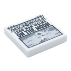 LEGO Tile 2 x 2 with Groove with Newspaper 'DAILY BUGLE'…