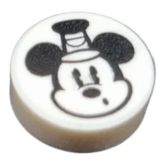 LEGO Carreau 1 x 1 rond avec motif Mickey Mouse
