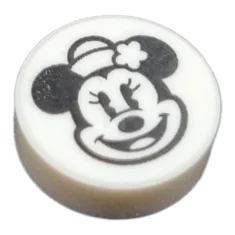 LEGO Carreau 1 x 1 rond avec motif Minnie Mouse