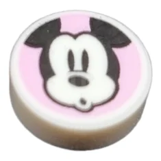 LEGO Carreau 1 x 1 rond avec motif Mickey Mouse