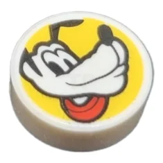 LEGO Carreau 1 x 1 rond avec motif Pluton