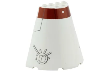 LEGO Cone 8 x 4 x 6 Half with Tantive Bridge…