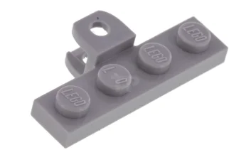 LEGO Plaat, aangepast 1 x 4 met koppelingslink dubbel