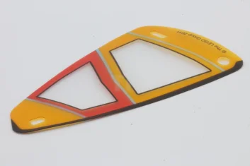 LEGO Triangolo di plastica 6 x 12 Vela con motivo arancione…