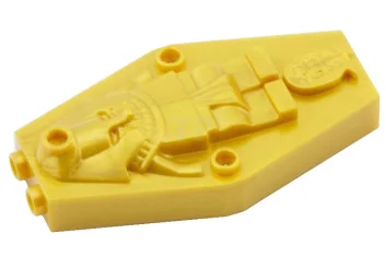 LEGO Coffin Lid with Mummy Relief Plain (Sarcophagus)