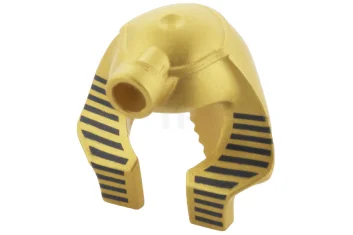 LEGO Minifig, Headgear Headdress Mummy with Dark Blue Stripes Thin Pattern