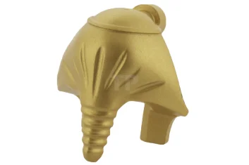 LEGO Minifig, Headgear Headdress Mummy with Dark Blue Stripes Thin Pattern