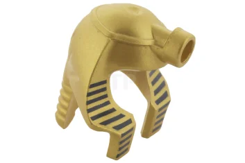 LEGO Minifig, Headgear Headdress Mummy with Dark Blue Stripes Thin Pattern