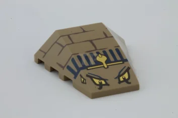 LEGO Slope 4 x 4 Wedge with Cobra Pattern (Scorpion Head)