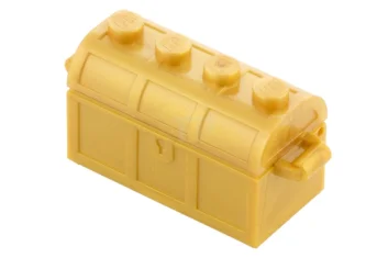 LEGO Container, Treasure Chest, Complete Assembly - Thick Hinge, Slots in…