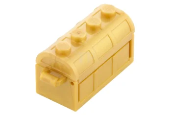 LEGO Container, Treasure Chest, Complete Assembly - Thick Hinge, Slots in…
