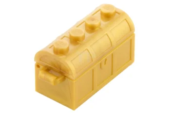 LEGO Container, Treasure Chest, Complete Assembly - Thick Hinge, Slots in…
