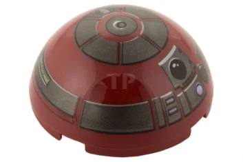 LEGO Cylinder Hemisphere 4 x 4 with R4-P17 Astromech Droid Pattern