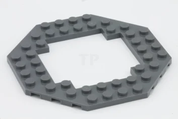 LEGO Plaat, Aangepast 10 x 10 Octagonaal Open Centrum
