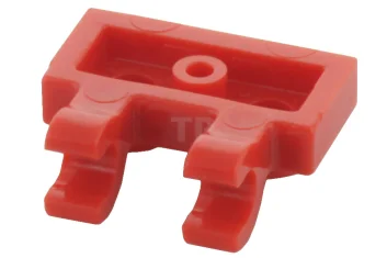 LEGO Plate, Modified 1 x 2 with Clips Horizontal (open O…