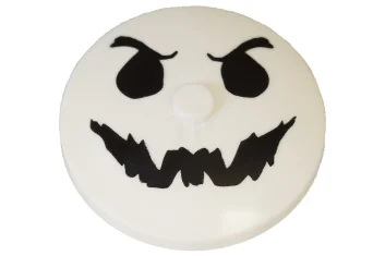 LEGO Dish 4 x 4 Inverted with Ghost Face Pattern