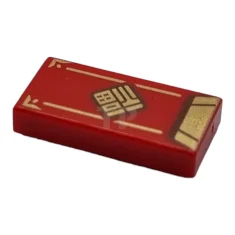 LEGO Tile 1 x 2 with Envelope Pattern