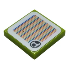 LEGO Tile 2 x 2 with Super Mario Scanner Code