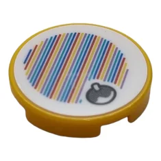 LEGO Tile 2 x 2 Round with Super Mario Scanner Code…