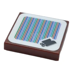 LEGO Tile 2 x 2 with Super Mario Scanner Code