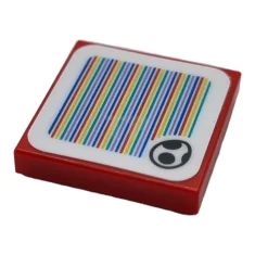 LEGO Tile 2 x 2 with Super Mario Scanner Code