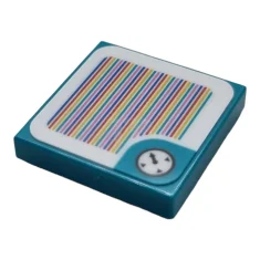 LEGO Baldosa 2 x 2 con código de escáner de Super…