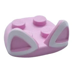 LEGO Large Figure Headgear, Cat Head 2 x 2 (Peach)