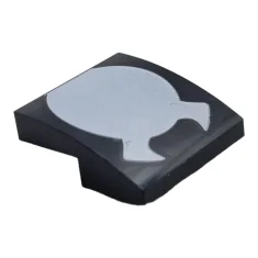 LEGO Pendenza 2 x 2 x 2/3 curvo con forma ovale