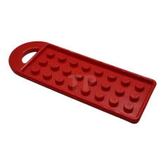 LEGO Tassenlabel met 3 x 8 noppen