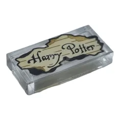 LEGO Tile 1 x 2 with 'Harry Potter' on Parchment Paper…