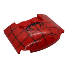 LEGO Plaat met kromming 3 x 4 x 2/3 met spinnen-…