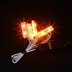 LEGO 1x4 building Blocks LED lights "Four-In-One" Yellow