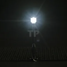 LEGO Black Street Light with USB Connector (Bright White Light)
