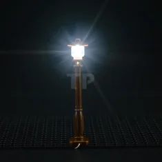 LEGO Brown Street Light With USB Connector (Bright White)