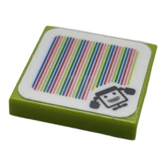 LEGO Tile 2 x 2 with Super Mario Scanner Code -…