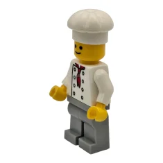LEGO Baker (Chef) - White Torso with 8 Buttons, No Wrinkles…