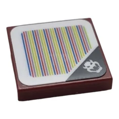 LEGO Tile 2 x 2 with Super Mario Scanner Code