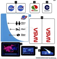 LEGO Autocollant pour l'ensemble 60351 - Feuille 1