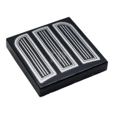 LEGO Tile 2 x 2 with Grills Pattern