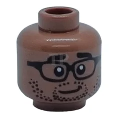 LEGO Tête de figurine avec des lunettes et un motif de…