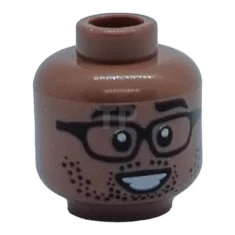 LEGO Tête de figurine avec des lunettes et un motif de…