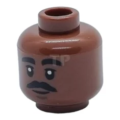 LEGO Kopf Minifigur mit Schnauzbart-Muster