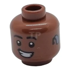 LEGO Tête de figurine avec motif de prothèse auditive.