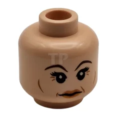 LEGO Kopf Minifigur mit Lächeln / Wutmuster (beidseitig - Narcissa)