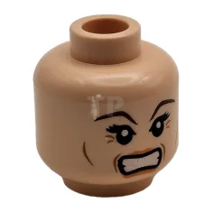 LEGO Kopf Minifigur mit Lächeln / Wutmuster (beidseitig - Narcissa)